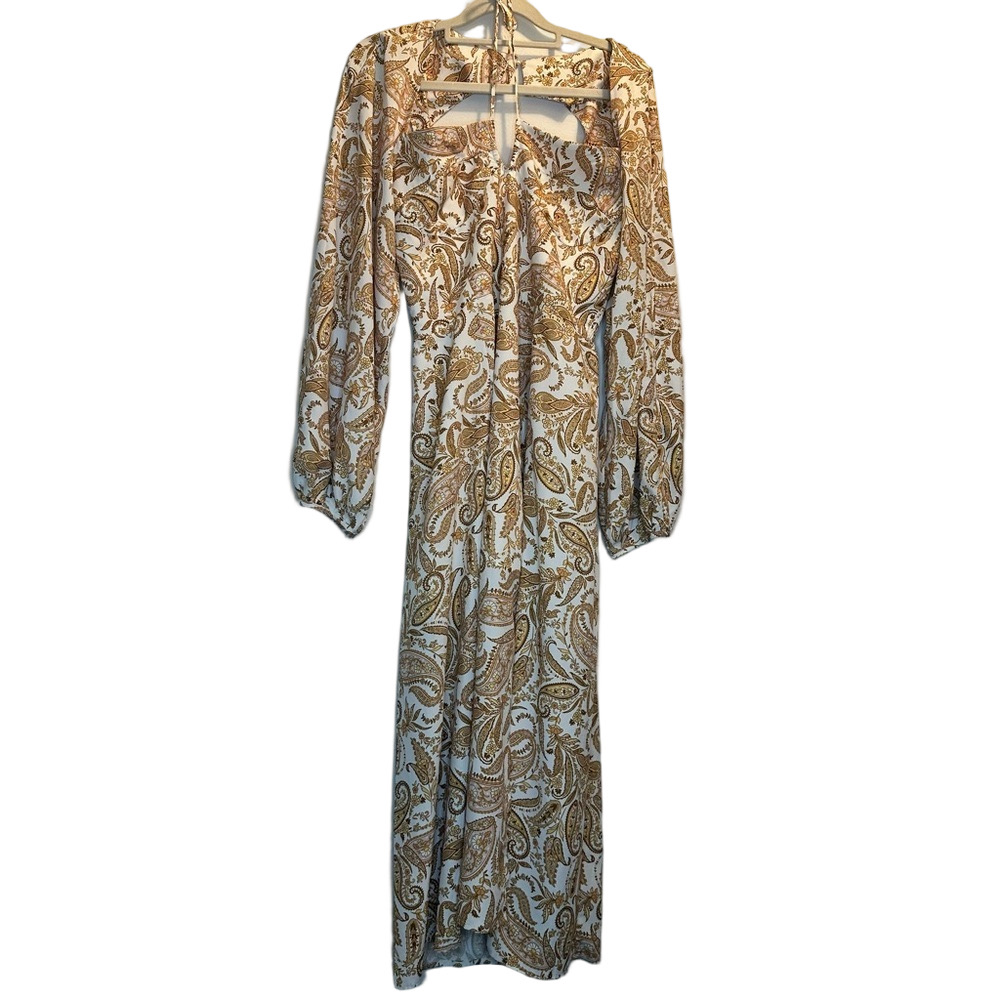 NWT WAYF Paisley Maxi Dress Size Medium